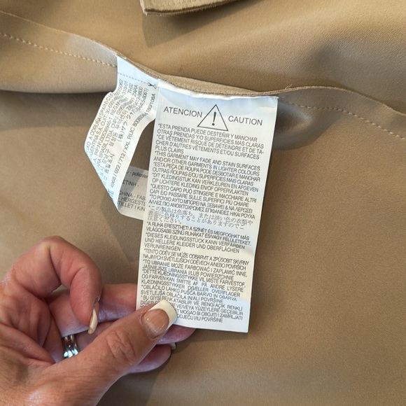 Zara Faux Suede Double Breasted Trench - Picture 5 of 12